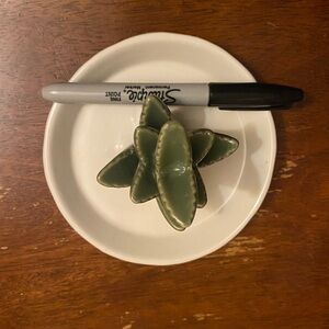 Green Ceramic Succulent Decor